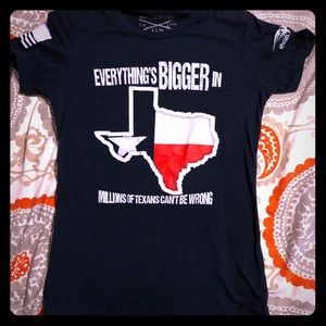Everything’s bigger in Texas T shirt navy
